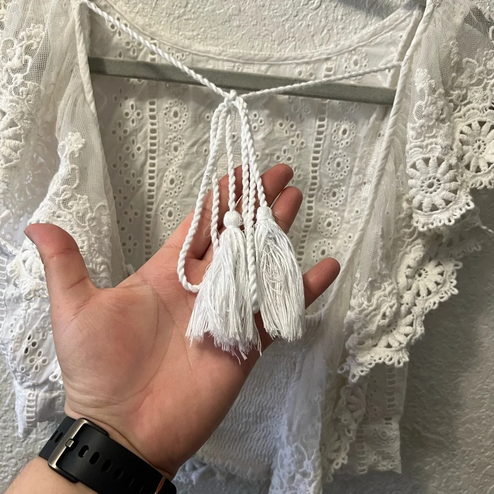 Free People Aurelia Eyelet Top - Picture 9 of 10